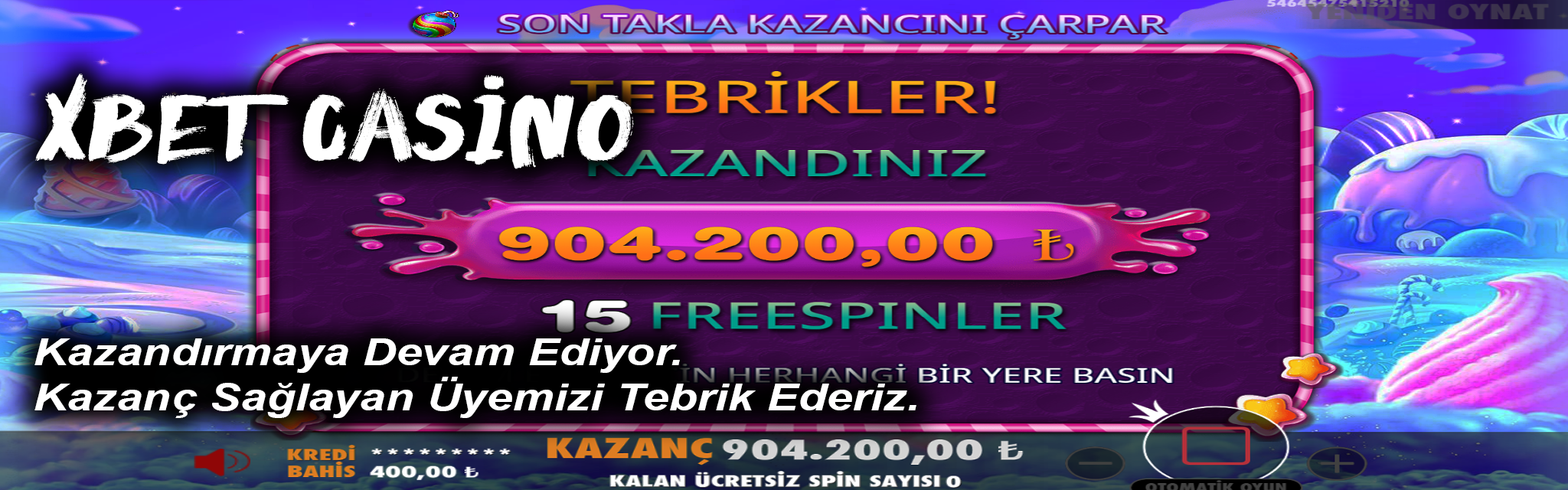 Sweet Bonanza Kazanç
