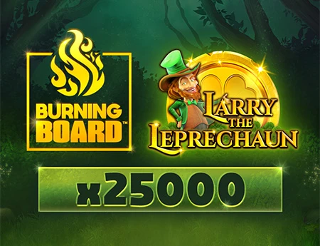 Larry the Leprechaun Burning Board